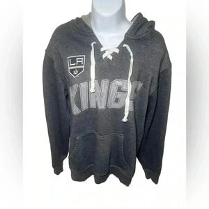 NHL LA Kings Hockey Pullover Hoodie Grey Men’s Size Small